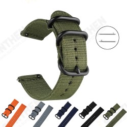 18/20/22/24mm Width Comfortable Anti-scratch Canvas Nylon Woven Watch Band Strap Replacement for Samsung Gear S3 Huami Amazfit 18/20/22/24mm Width Comfortable Anti-scratch Canvas Nylon Woven Watch Band Strap Replacement for Samsung Gear S3 Huami Amazfit