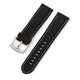 18/20/22/24mm Width Universal Pure Soft Rubber Watch Band Strap Replacement for Samsung Galaxy Watch 3 41mm / Gear S3 / Honor Magic / Vivoactive 4 / Huami Amazfit