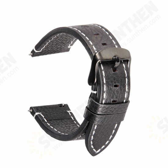 18/20/22mm Soft Universal Genuine Leather Watch Band