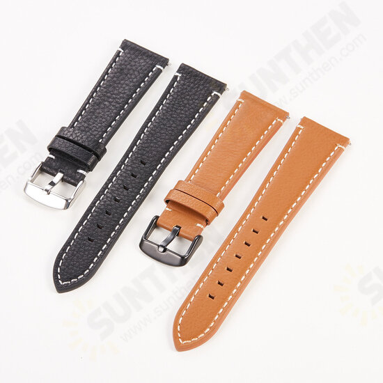 18/20/22mm Soft Universal Genuine Leather Watch Band