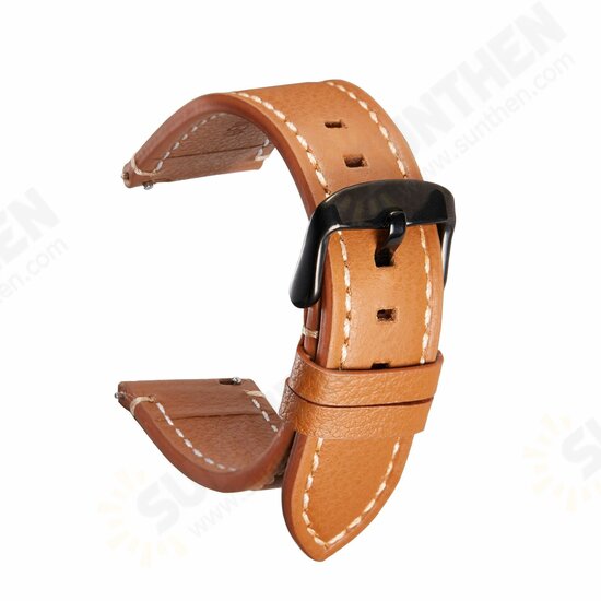 18/20/22mm Soft Universal Genuine Leather Watch Band