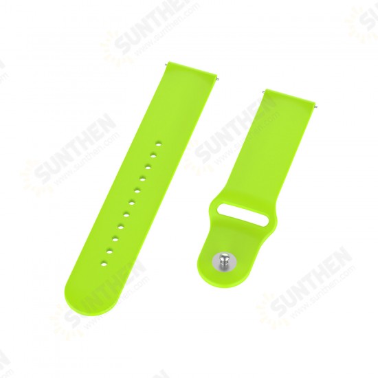 18mm SLR Buckle Silicone Replacement Strap Smart Watch Band For Ticwatch C2 Rose Gold Version