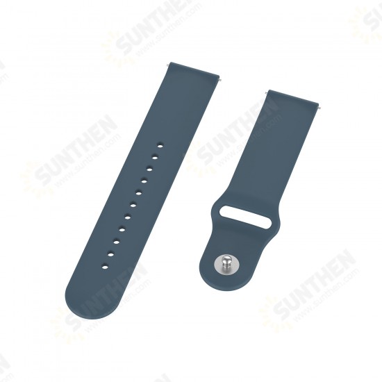 18mm SLR Buckle Silicone Replacement Strap Smart Watch Band For Ticwatch C2 Rose Gold Version