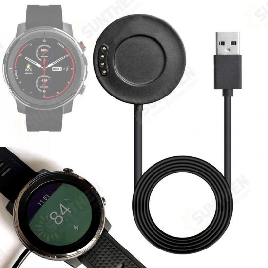 1M TPU Watch Cable Magnetic Charger Cable for Amazfit stratos 3 Smart Watch Non-original