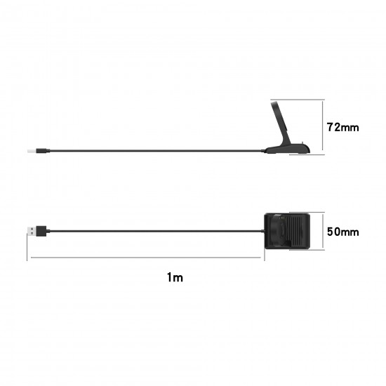 1m Watch Charging Docking Station Charging Cable for Ticwatch Pro 3 LTE Ticwatch Pro X