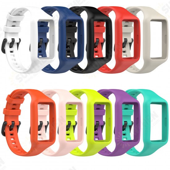 2-IN-1 Silicone Watch Band Strap Replacement for HuBand 6/ Honor Band 6