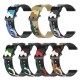 20 / 22 mm Universal Camouflage Replacement Silicone Watch Band for Solar Smart Watch Non-original