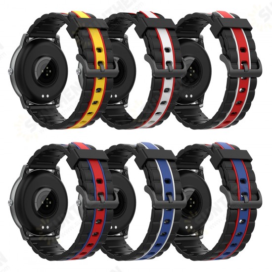 20 / 22 mm Universal Replacement Silicone Watch Band for Solar Watch Amazfit HuWatch GT Xiaomi Watch Color Non-original