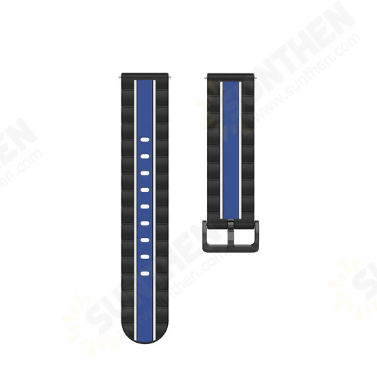 20 / 22 mm Universal Replacement Silicone Watch Band for Solar Watch Amazfit HuWatch GT Xiaomi Watch Color Non-original