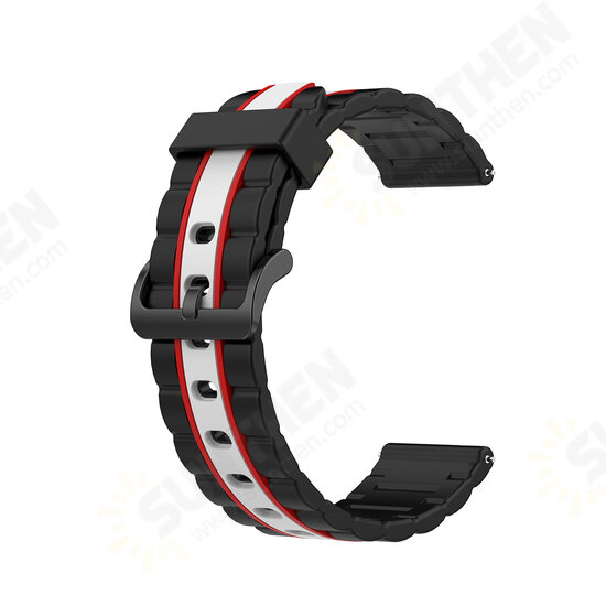 20 / 22 mm Universal Replacement Silicone Watch Band for Solar Watch Amazfit HuWatch GT Xiaomi Watch Color Non-original