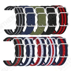 20/22mm Width Breathable Sweatproof Nylon Canvas Watch Band Strap Replacement for HuWatch GT3/2