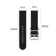 20/22mm Width Breathable Sweatproof Nylon Canvas Watch Band Strap Replacement for HuWatch GT3/2