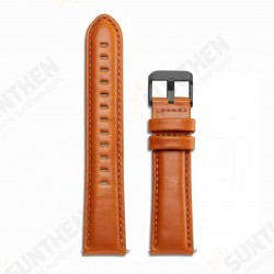 20/22mm Width Casual Genuine Leather Watch Band Strap Replacement for Samsung Galaxy Watch 3 41/ 45mm HuWatch GT