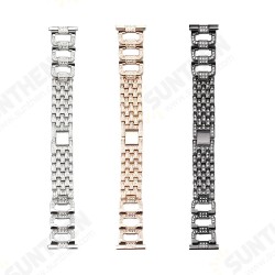 20/22mm Width Fashion Luxury Diamond Stainless Steel Watch Band Strap Replacement for Samsung Galaxy Watch 42/ 46mm S2/ S3 Active2