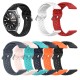 20/22mm Width Universal Pure Sports Dot Pattern Soft Silicone Watch Band Strap Replacement for Samsung Galaxy watch3 41mm R840 / 45mm R850 Huami Amazfit GTS