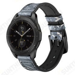 20/22mm Width Universal Pure Sports Genuine Leather + Silicone Watch Band Strap Replacement for Samsung Galaxy Watch3 41mm/ 42mm/ 45mm/ 46mm 20/22mm Width Universal Pure Sports Genuine Leather + Silicone Watch Band Strap Replacement for Samsung Galaxy Watch3 41mm/ 42mm/ 45mm/ 46mm