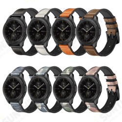20/22mm Width Universal Pure Sports Genuine Leather + Silicone Watch Band Strap Replacement for Samsung Galaxy Watch3 41mm/ 42mm/ 45mm/ 46mm 20/22mm Width Universal Pure Sports Genuine Leather + Silicone Watch Band Strap Replacement for Samsung Galaxy Watch3 41mm/ 42mm/ 45mm/ 46mm