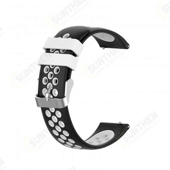 20/22mm Width Universal Sports Dot Pattern Soft Silicone Watch Band Strap Replacement for Samsung Galaxy Watch3 42mm / 46mm / Galaxy Watch Gear S3