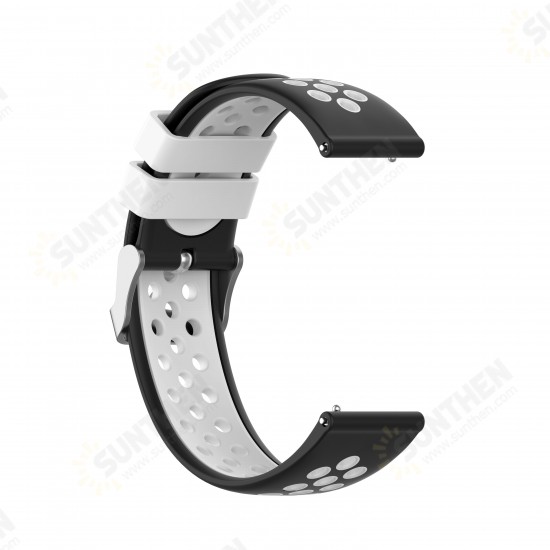 20/22mm Width Universal Sports Dot Pattern Soft Silicone Watch Band Strap Replacement for Samsung Galaxy Watch3 42mm / 46mm / Galaxy Watch Gear S3