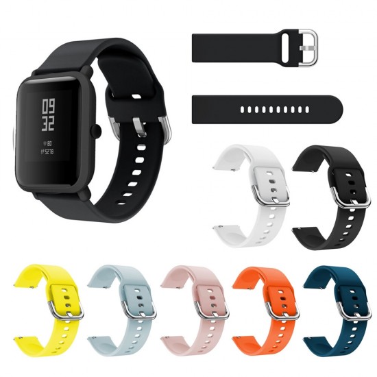 20MM Colorful Silicone Watch Band for Amazfit Bip/Bip Lite Smart Watch