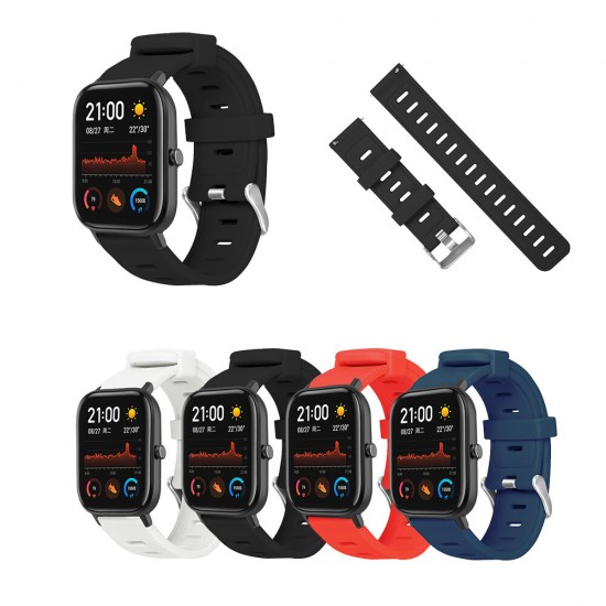 20MM Colorful Silicone Watch Band for Amazfit GTS Smart Watch