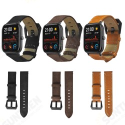 20MM Genuine Leather Watch Band for Amazfit GTS Smart Watch