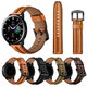 20MM Universal Keel Leather Watch Band Strap Replacement for Samsung Galaxy Watch4 Classic