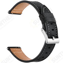 20MM Universal Silver Clasp Leather Watch Band Strap Replacement for Samsung Galaxy Watch4 Classic 20MM Universal Silver Clasp Leather Watch Band Strap Replacement for Samsung Galaxy Watch4 Classic