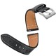 20MM Universal Silver Clasp Leather Watch Band Strap Replacement for Samsung Galaxy Watch4 Classic