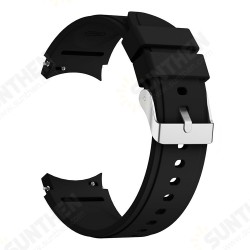 20MM Universal Sweatproof Soft Silicone Watch Band Strap Replacement for Samsung Watch4 42MM/46MM Galaxy Watch Active 20MM Universal Sweatproof Soft Silicone Watch Band Strap Replacement for Samsung Watch4 42MM/46MM Galaxy Watch Active