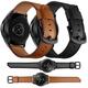 20mm 22mm Width Cow Leather Watch Band Strap Replacement for Samsung Galaxy Watch 42mm / Galaxy Watch 46mm