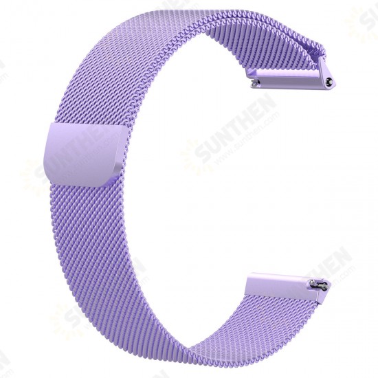 20mm Replacement Stainless Steel Wrist Watch Band Strap for Fitbit Versa