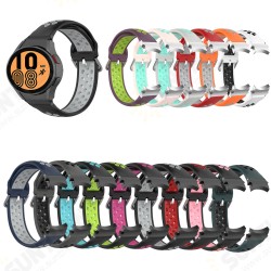 20mm Universal Colorful Silicone Watch Band Strap Replacement for Samsung Watch 4 40MM/44MM / Watch 4 Classic 42MM/46MM 20mm Universal Colorful Silicone Watch Band Strap Replacement for Samsung Watch 4 40MM/44MM / Watch 4 Classic 42MM/46MM
