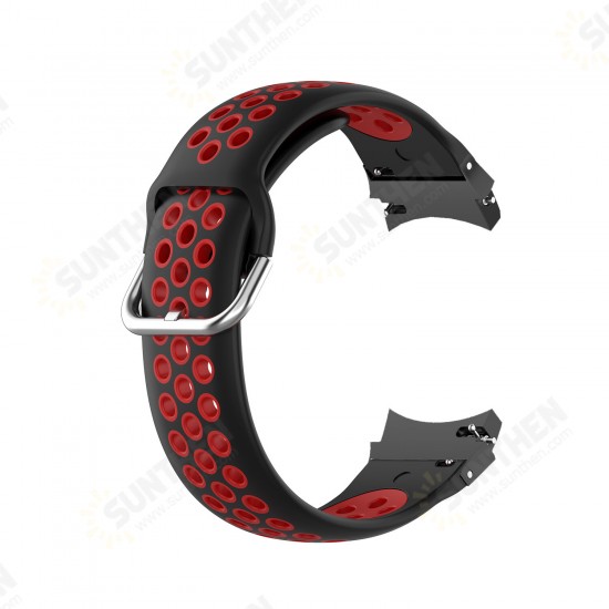 20mm Universal Colorful Silicone Watch Band Strap Replacement for Samsung Watch 4 40MM/44MM / Watch 4 Classic 42MM/46MM