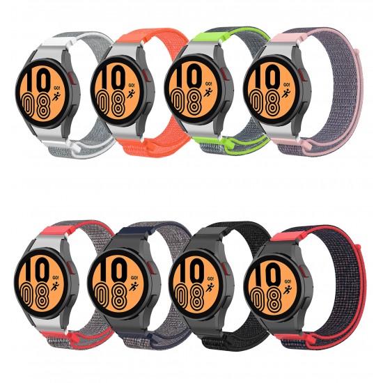 20mm Universal Colorful Watch Band Strap Replacement for Samsung Watch 4 40MM/44MM / Watch 4 Classic 42MM/46MM