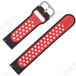 20mm Watch Band Silicone Dual Color for BW-HL1/Galaxy Active/Amazfit Bip Lite/Amazfit Pace Youth Smart Watch