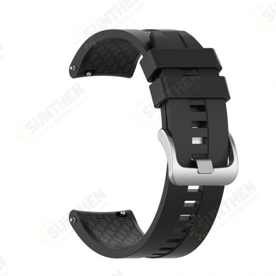 22mm Checked Elegant Silicone Strap Smart Watch Band For Xiaomi Solar Non-original