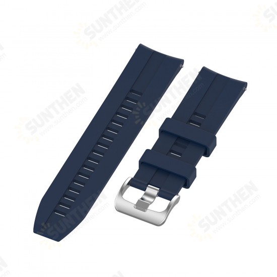 22mm Checked Elegant Silicone Strap Smart Watch Band For Xiaomi Solar Non-original