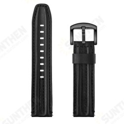 22mm Double Keel First Layer Genuine Leather Strap Smart Watch Band For HuWatch GT 2e 46MM 22mm Double Keel First Layer Genuine Leather Strap Smart Watch Band For HuWatch GT 2e 46MM