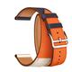 22mm Dual Color Genuine Leather Strap Replacement Watch Band for HuHonor magic