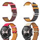 22mm Dual Color Genuine Leather Strap Replacement Watch Band for HuHonor magic