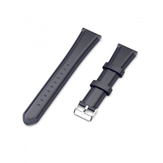 22mm Genuine Leather Replacement Strap Smart Watch Band For Amazfit GTR 47MM