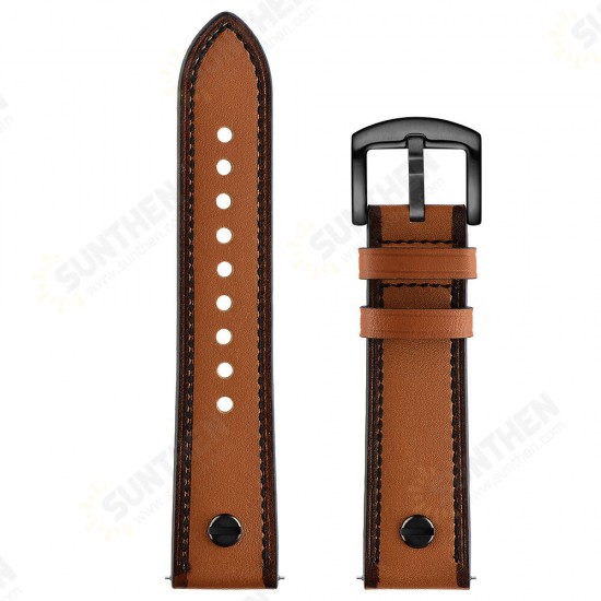 22mm Genuine Leather Replacement Strap Smart Watch Band For HuWatch GT2 46MM 22mm Genuine Leather Replacement Strap Smart Watch Band For HuWatch GT2 46MM