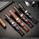 22mm Genuine Leather Strap Replacement Alligator Grain Watch Band