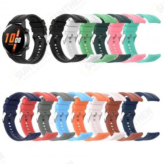 22mm Multi-color Silicone Replacement Strap Smart Watch Band For HuWatch GT2 46MM/GT2 Pro