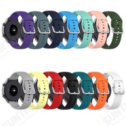 22mm Multi-color Silicone Siver Buckle Replacement Strap Smart Watch Band For HuWatch GT2 PRO