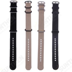 22mm Multicolor Thicken Durable Military Canvas Nylon Watch Band Strap