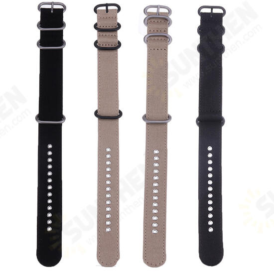 22mm Multicolor Thicken Durable Military Canvas Nylon Watch Band Strap