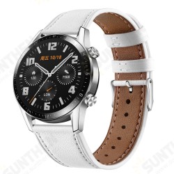 22mm Replacement Strap Genuine Leather Smart Watch Band For HuWATCH GT/GT2 46MM 22mm Replacement Strap Genuine Leather Smart Watch Band For HuWATCH GT/GT2 46MM