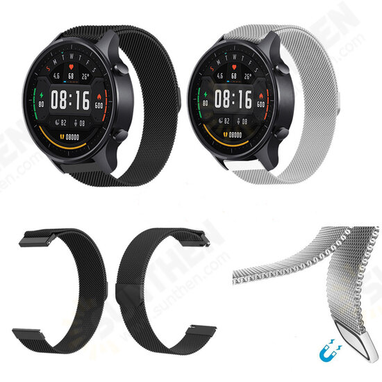 22mm Stainless Steel Smart Watch Band Milan Magnetic Replacement Strap For Xiaomi Watch Color Non-original 22mm Stainless Steel Smart Watch Band Milan Magnetic Replacement Strap For Xiaomi Watch Color Non-original